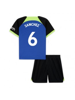 Tottenham Hotspur Davinson Sanchez #6 Auswärts Trikotsatz für Kinder 2022-23 Kurzarm (+ Kurze Hosen)